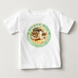 Camiseta De Bebé HammyVille - Hámster Blanco Marrón Cute - Super Ni