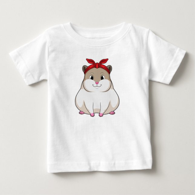 Camiseta De Bebé Hamster con Bandana (Anverso)