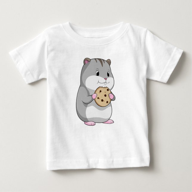 Camiseta De Bebé Hamster con Cookie (Anverso)