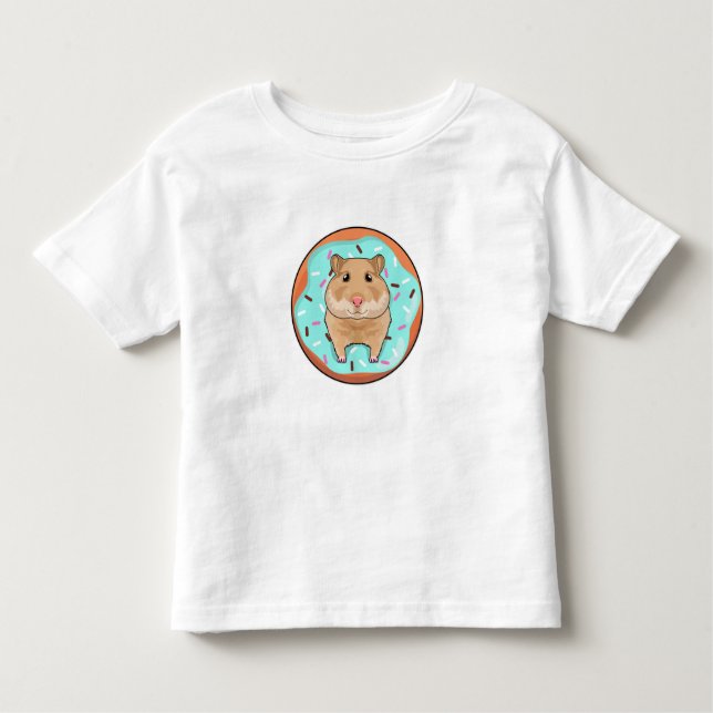 Camiseta De Bebé Hamster con Donut (Anverso)