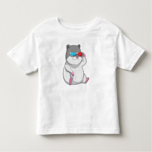 Camiseta De Bebé Hamster con gafas