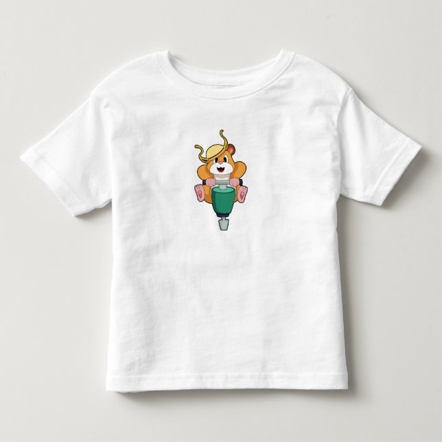 Camiseta De Bebé Hámster con martillo (Anverso)