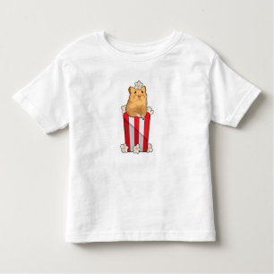 Camiseta De Bebé Hámster con palomitas de maíz