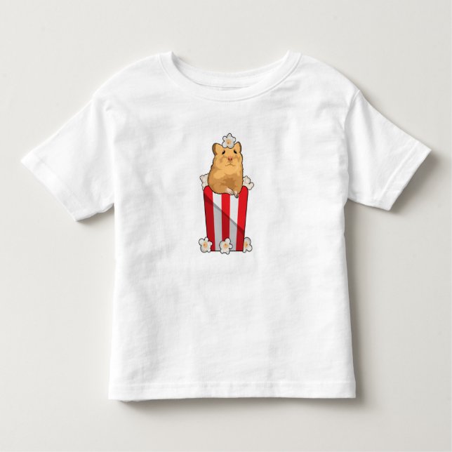 Camiseta De Bebé Hámster con palomitas de maíz (Anverso)