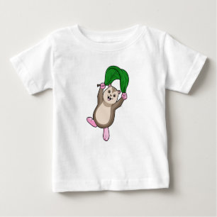 Camiseta De Bebé Hámster con paracaídas
