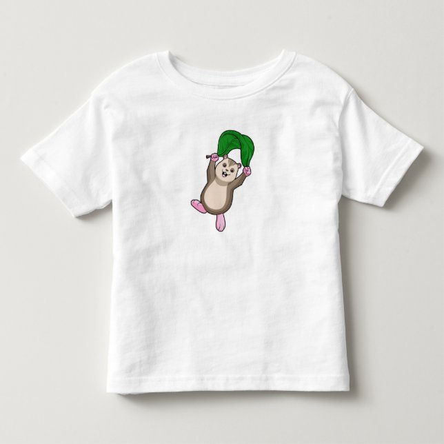 Camiseta De Bebé Hámster con paracaídas (Anverso)