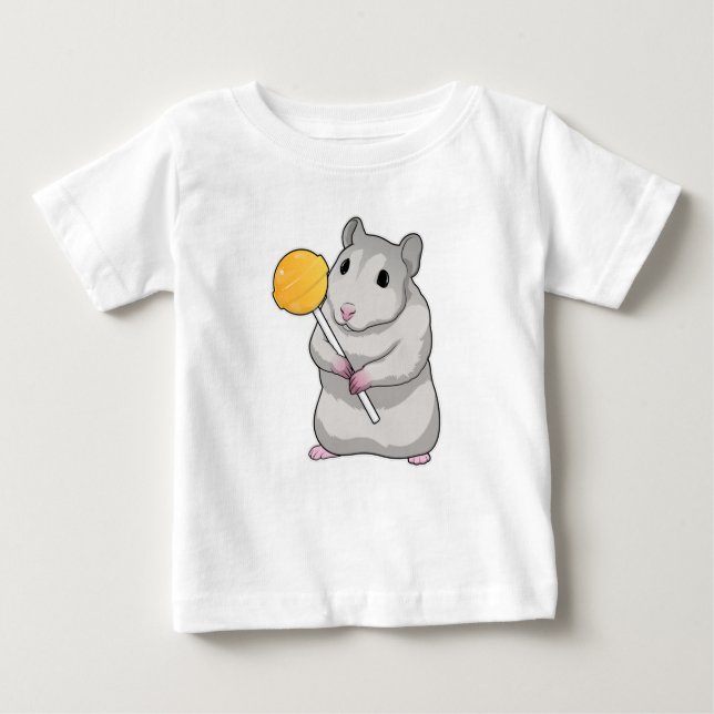 Camiseta De Bebé Hamster Lollipop (Anverso)