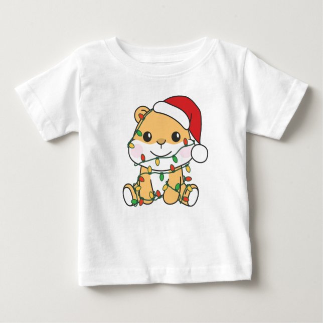 Camiseta De Bebé Hámster Navidades Animales de Invierno Holiday Ham (Anverso)