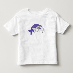 Camiseta De Bebé Hand Silhouette Anteater Purple