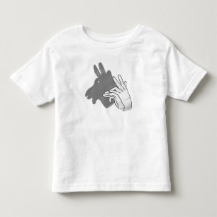 Camiseta De Bebé Hand Silhouette Billy Goat Gray