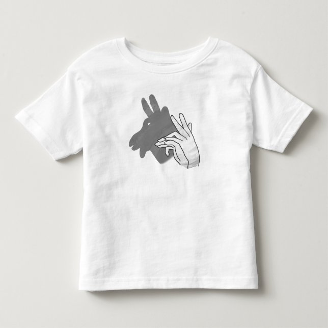 Camiseta De Bebé Hand Silhouette Billy Goat Gray (Anverso)