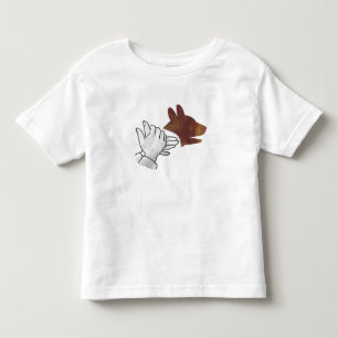 Camiseta De Bebé Hand Silhouette Dog Brown