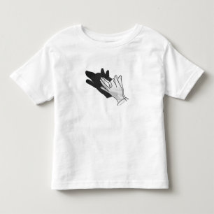 Camiseta De Bebé Hand Silhouette Wolf