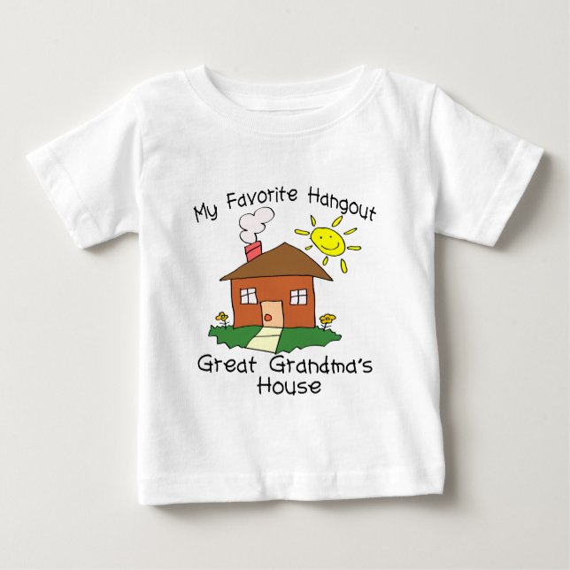 Camiseta De Bebé Hangout favorito, casa de la gran abuela (Anverso)