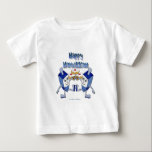Camiseta De Bebé Hanukkah Dancing Dreides y Jelly Doughnut<br><div class="desc">Está viendo la colección Lee Hiller Designs of Home and Office Decor, Apparel, Gifts and Collectibles. Los diseños incluyen la fotografía Lee Hiller y la colección de arte digital de medios mixtos. Puedes ver su fotografía de la naturaleza en http://HikeOurPlanet.com/ y seguir su blog de senderismo dentro del Parque Nacional...</div>
