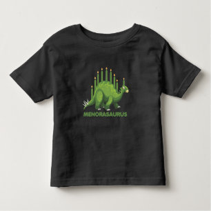 Camiseta De Bebé Hanukkah Dinosaur Menorah Jew