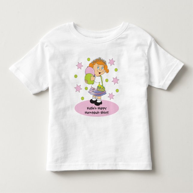 Camiseta De Bebé Hanukkah El vestido de goma de un niño pequeño per (Anverso)