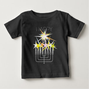 CAMISETA DE BEBÉ HANUKKAH LIGHTS