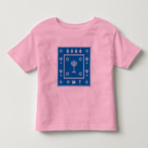 Camiseta De Bebé Hanukkah Motif blue Toddnif Camisas de manga larga