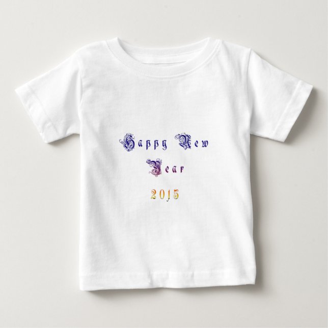 Camiseta De Bebé Happu Año Nuevo 2015 Hakuna Matata desea.png (Anverso)