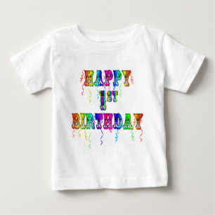 Camiseta De Bebé Happy 1st Birthday T-Shirt and