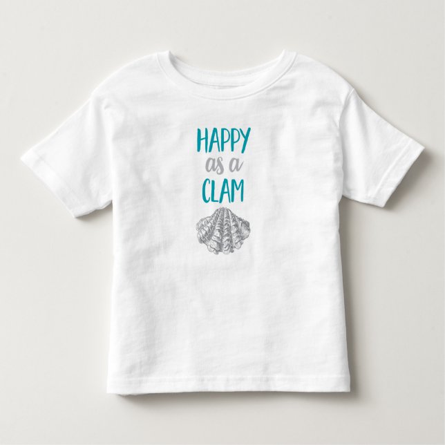 Camiseta De Bebé Happy as Clam (Anverso)