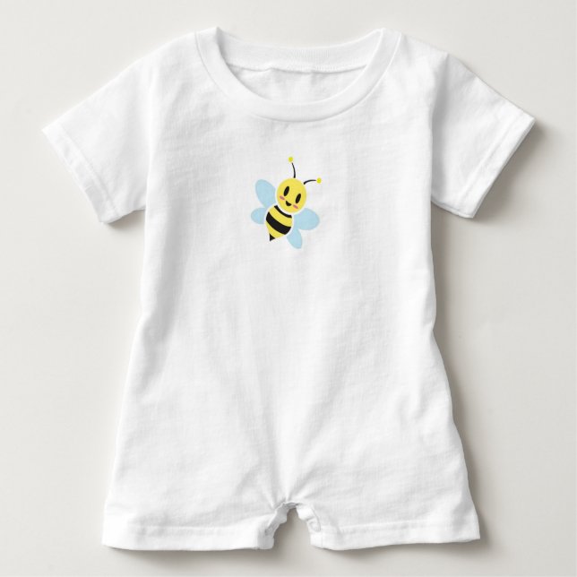 Camiseta De Bebé Happy Bee Baby Romper (Anverso)