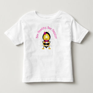 Camiseta De Bebé Happy Bee Chica Toddler T-Shirt