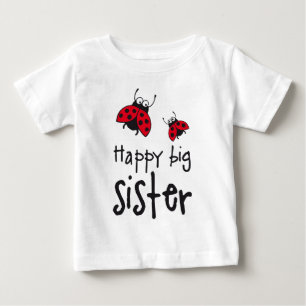 Camiseta De Bebé happy big sister