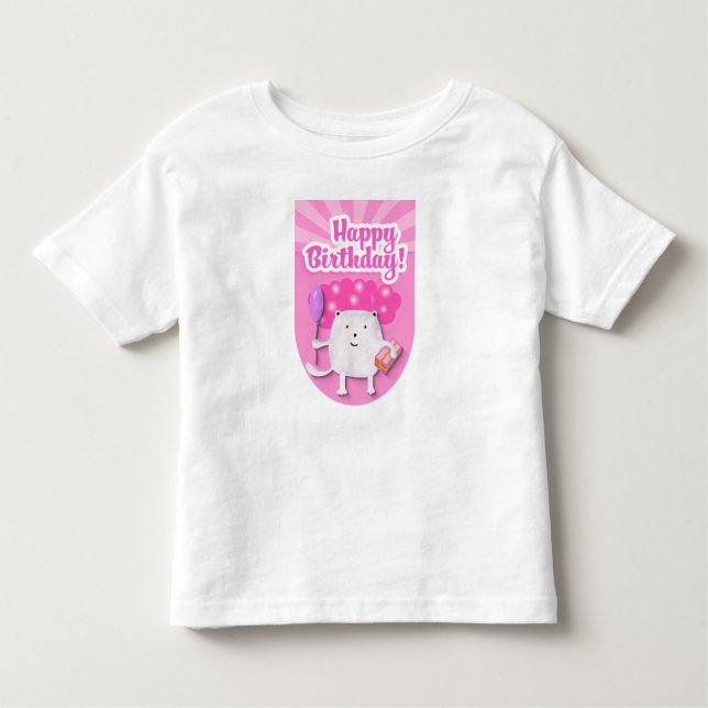 Camiseta De Bebé Happy Birthday Celebration Design (Anverso)