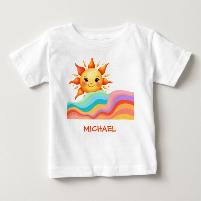 Camiseta De Bebé Happy Bright Sunshine Summer (Anverso)