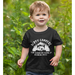 Camiseta De Bebé Happy Campers Family Reunion