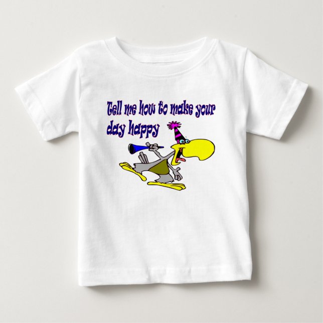 Camiseta De Bebé happy day (Anverso)