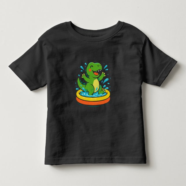 Camiseta De Bebé Happy Dino Splash   (Anverso)