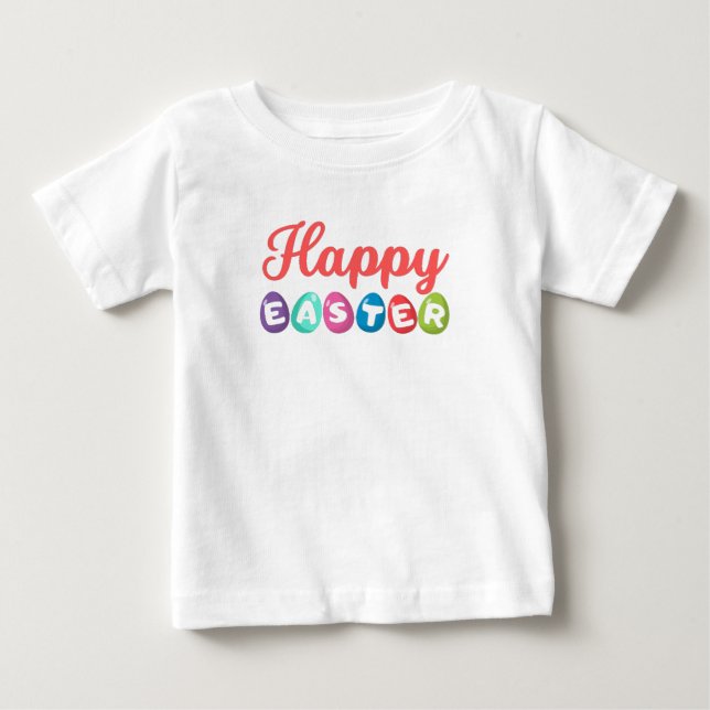Camiseta De Bebé Happy Easter (Anverso)