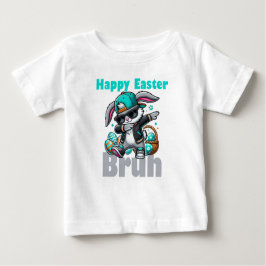 Camiseta De Bebé Happy Easter Bruh, Easter Bunny Dabbing