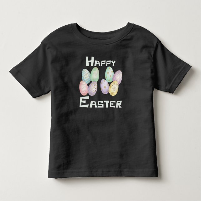 Camiseta De Bebé Happy Easter, Easter Eggs Hunt  (Anverso)