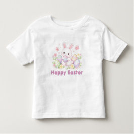Camiseta De Bebé Happy Easter Spring Design - Cute Easter Bunny 