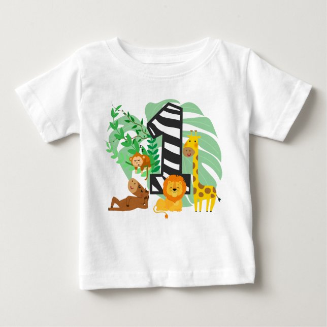 Camiseta De Bebé Happy First Birthday Baby! (Anverso)