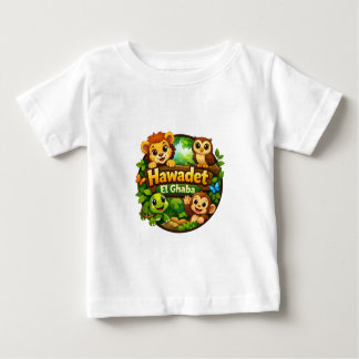 Camiseta De Bebé Happy Forest Animals Colorful Kids T-Shirt