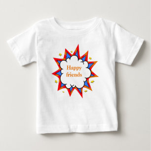 Camiseta De Bebé Happy friends comic