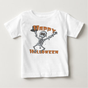 Camiseta De Bebé Happy Halloween Kids Skeleton