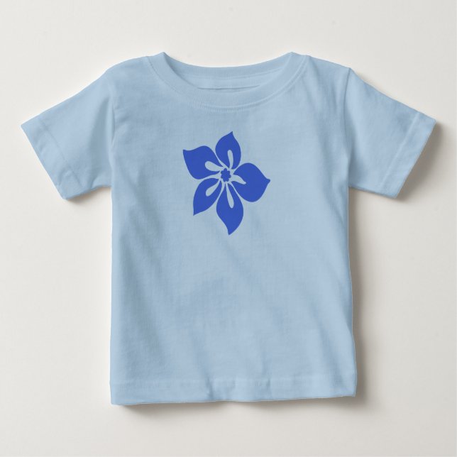 Camiseta De Bebé Happy Hibiscus Tropical Floral (Anverso)