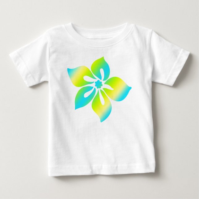 Camiseta De Bebé Happy Hibiscus Tropical Floral Blend (Anverso)
