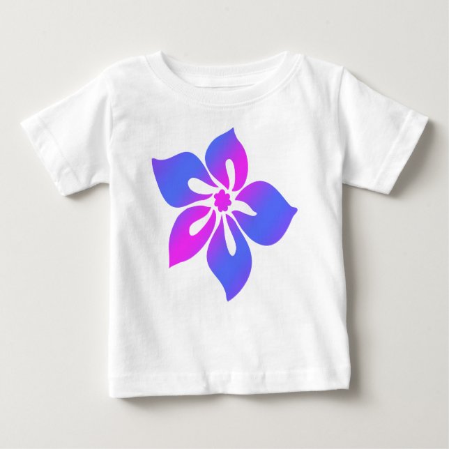 Camiseta De Bebé Happy Hibiscus Tropical Floral Blend (Anverso)