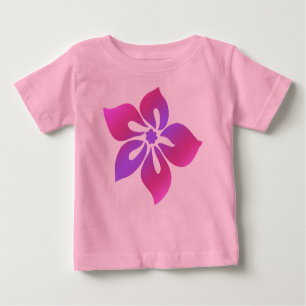 Camiseta De Bebé Happy Hibiscus Tropical Floral Blend