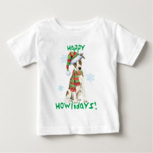 Camiseta De Bebé Happy Howlidays Whippet