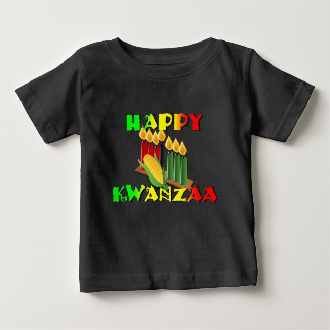 CAMISETA DE BEBÉ HAPPY KWANZAA (Anverso)
