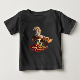 Camiseta De Bebé Happy Lunar New Year Majestic Golden Horse