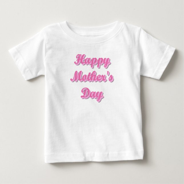 Camiseta De Bebé Happy Mother's Day (Anverso)